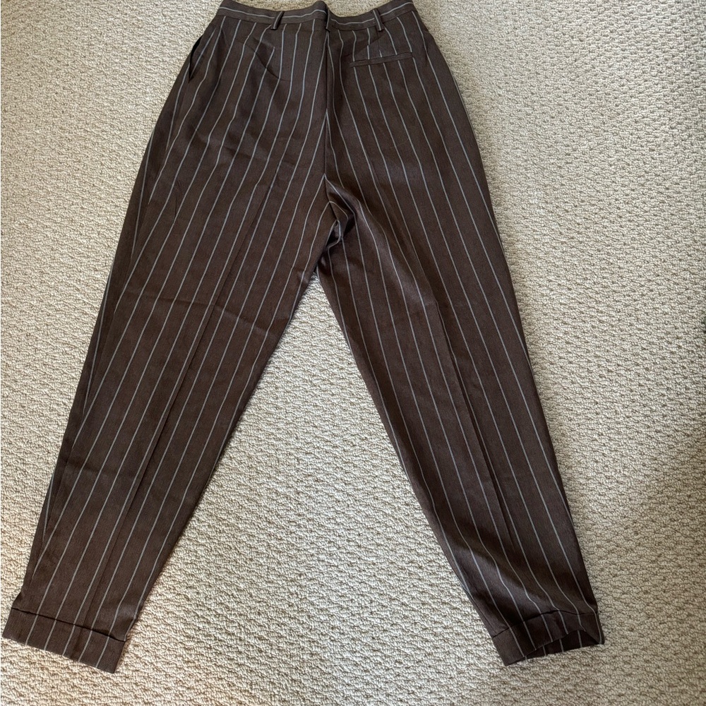 Women’s Brown Striped Pants
